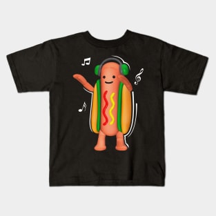 'Dancing Hotdog' Witty Food Lover Gift Kids T-Shirt